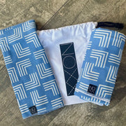 Blue Geo Print | Swaddle & Lovie Bundle - blankets