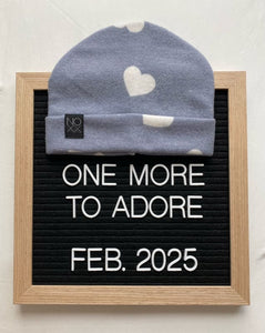 Blue Hearts | Cozy Sweater Knit Beanie - Beanies