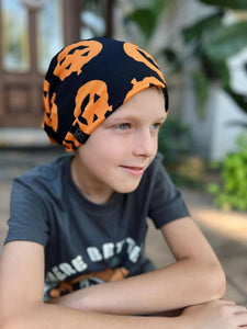 Halloween Pumpkins | Jersey Knit Beanie - Beanies