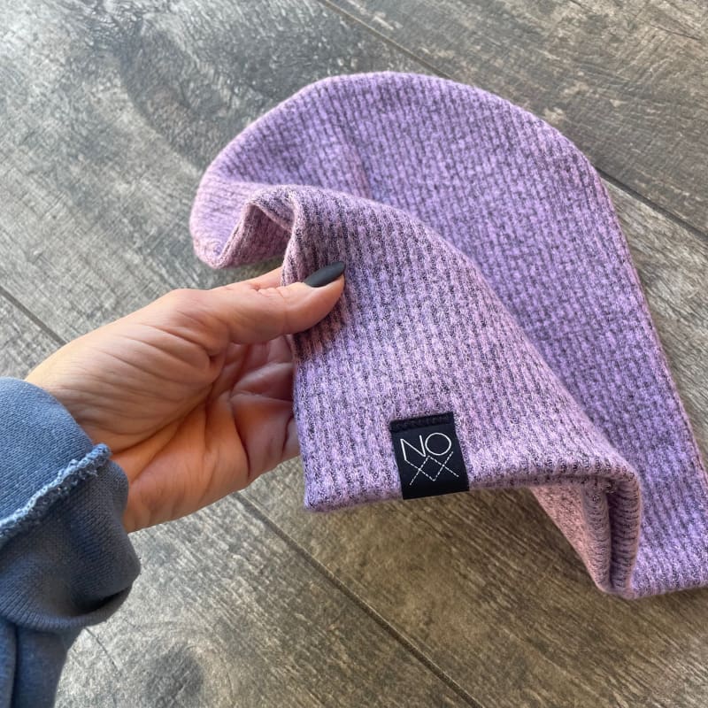 Light Purple | Cozy Ribbed Knit Beanie - Beanies