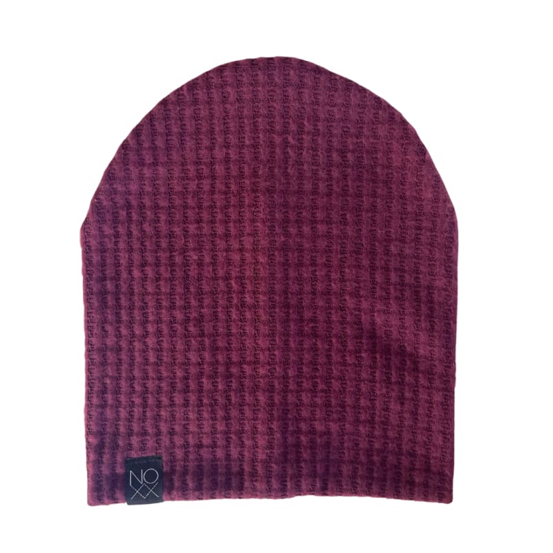 Maroon | Cozy Waffle Knit Beanie - Beanies