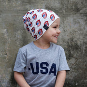 USA Lips | Jersey Knit Beanie - Beanies