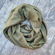 Infinity Scarves - Kids / Olive (Cozy Skinny Rib Knit) - Scarf