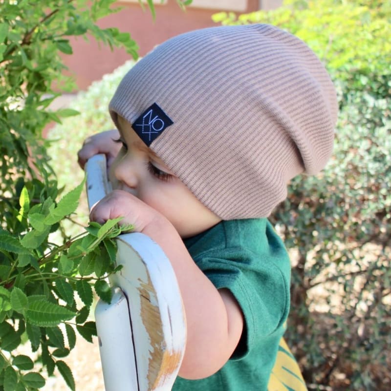 Mocha | Ribbed Knit Beanie - Beanies